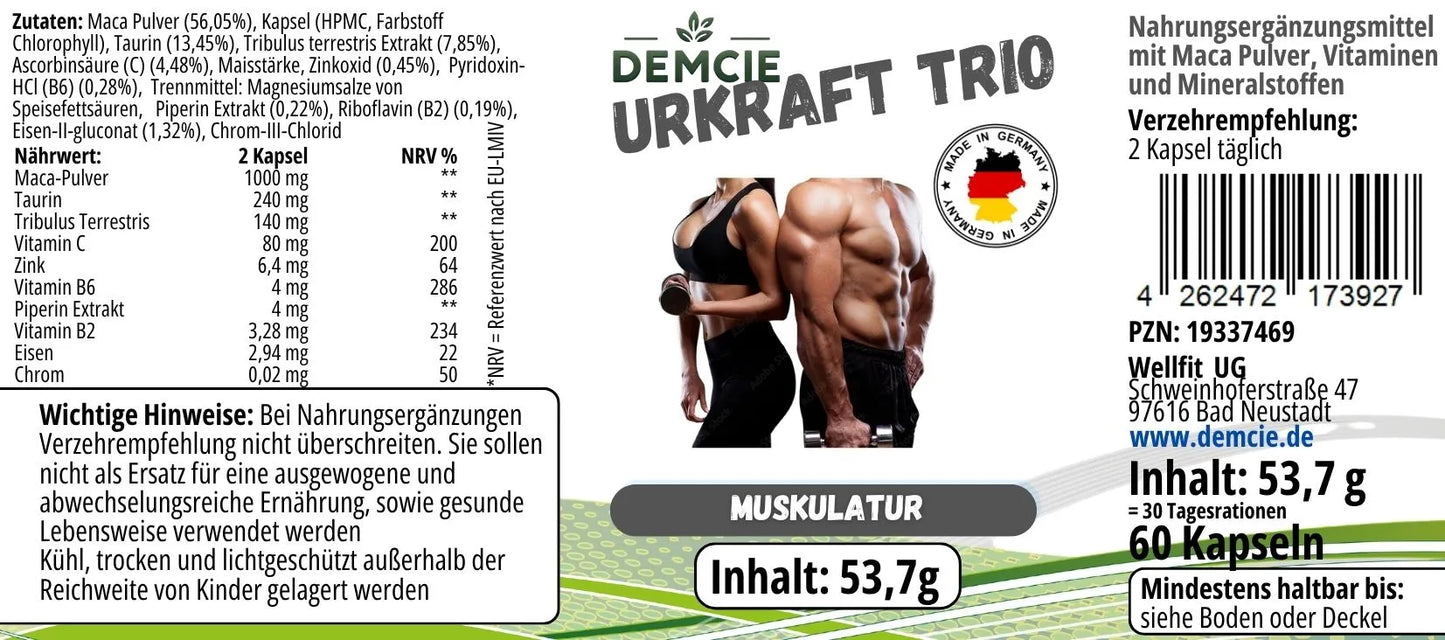 Urkraft Trio Etikett