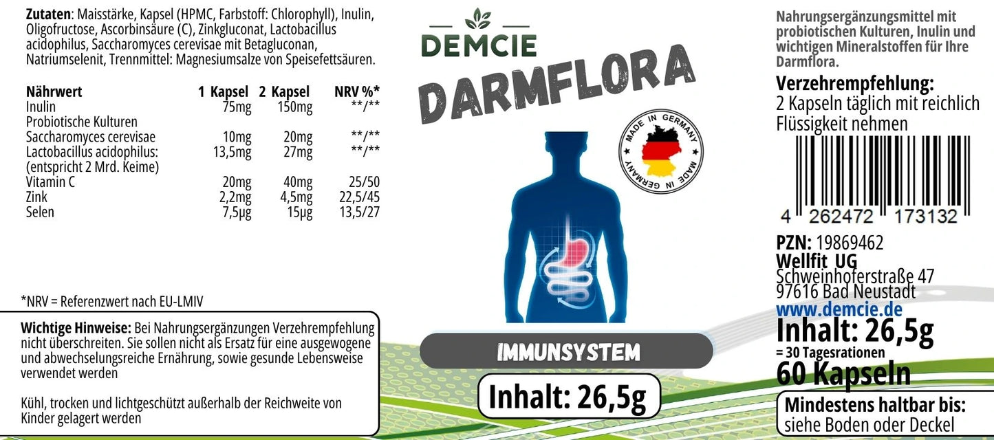 Darmflora Etikett